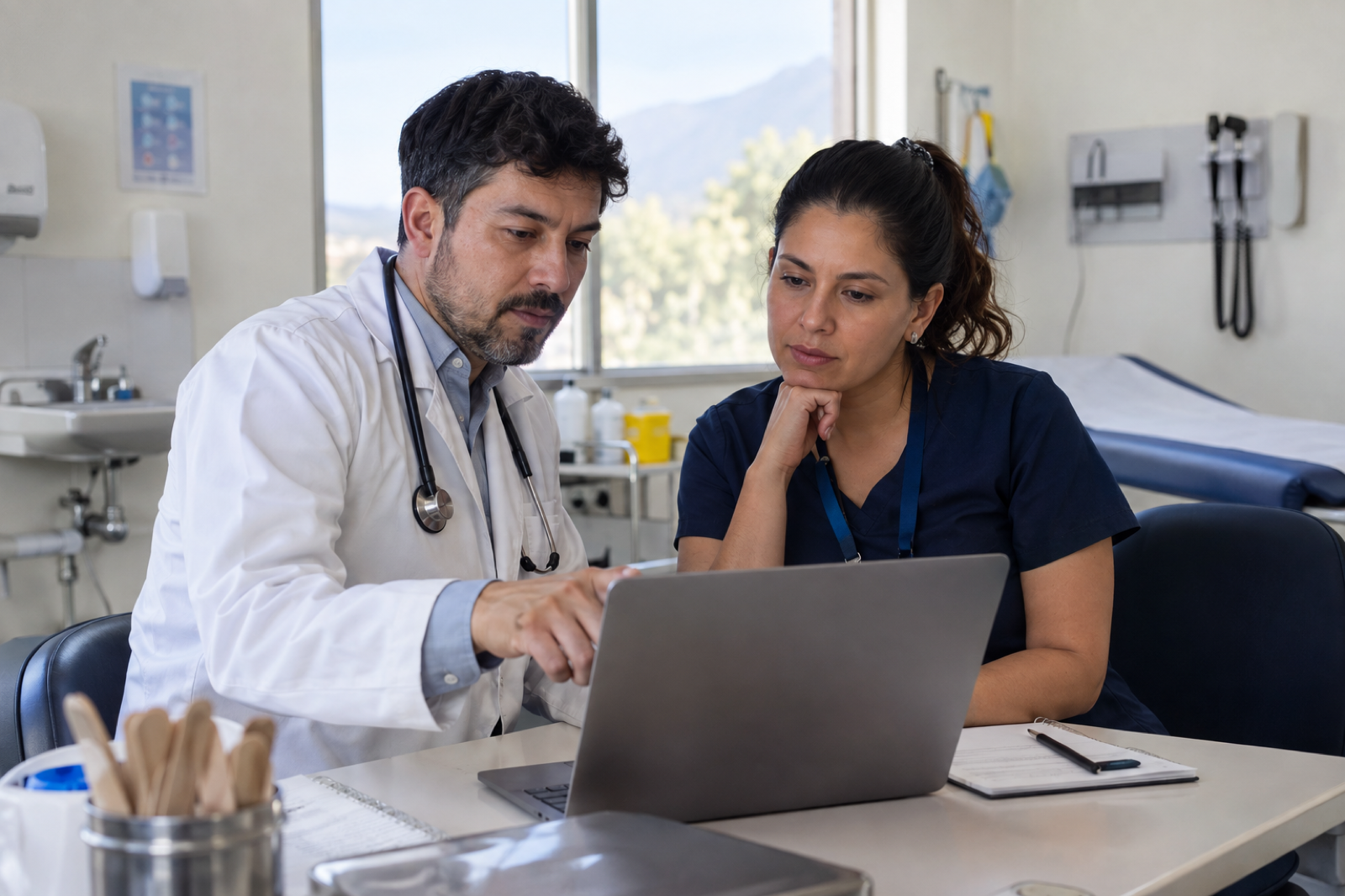 Profesionales de salud colaborando